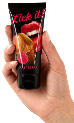 Гель съедобный Lick It малина 50 мл фото 2