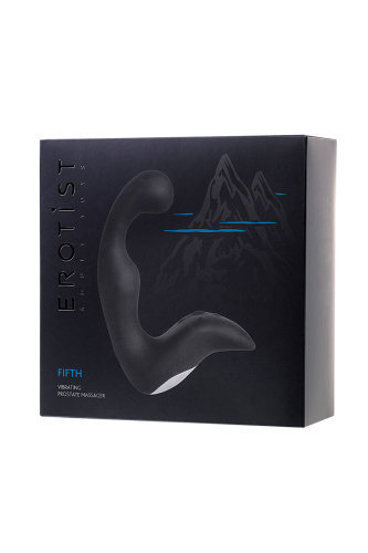 Перезаряжаемый стимулятор простаты Erotist Fifth черного цвета фото 15