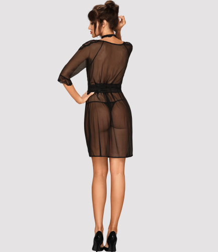 Прозрачный пеньюар с чокером Lucita L/XL фото 6