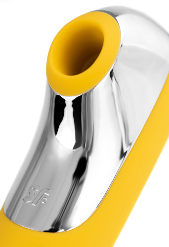 Клиторальный смарт-стимулятор с вибрацией Satisfyer Dual Love желтый фото 9