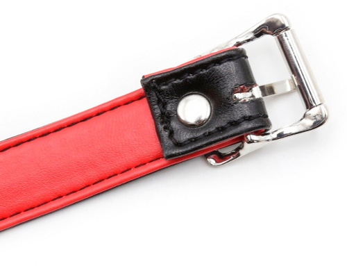 Красный кляп-шар из медицинского силикона фото 7