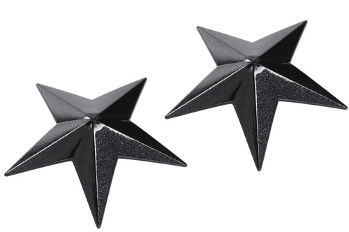 Черные металлические пэстисы звездочки фото 3