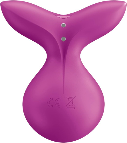 Перезаряжаемый мини-массажер Satisfyer Viva La Vulva 3 малиновый фото 5
