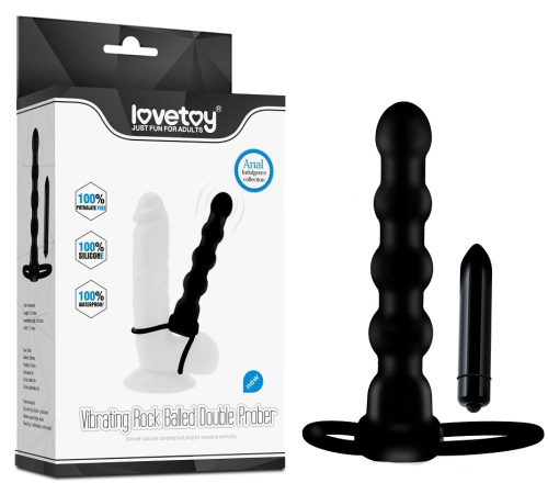 Насадка для двойного проникновения с вибрацией Vibrating Fantasy 16 см