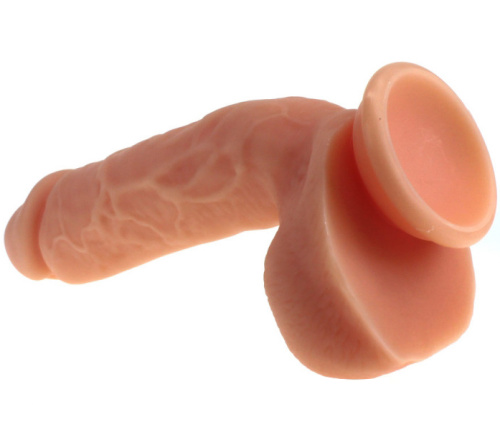 Большой телесный фаллоимитатор на присоске X-Men 22 см фото 4