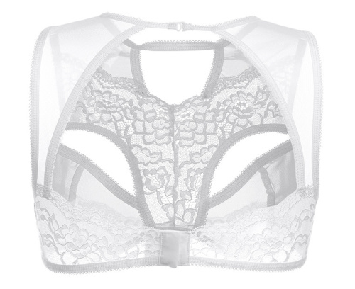 Белый бралетт Erolanta с кружевными вставками 42-44 фото 8