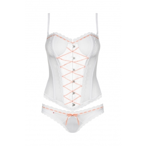 Белый корсет с трусиками Melidia L/XL фото 5