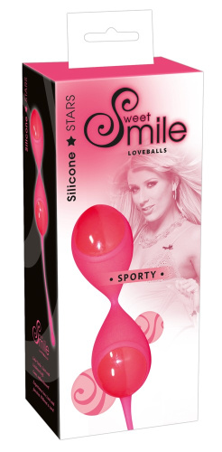 Вагинальные шарики Smile Balls розовые фото 3