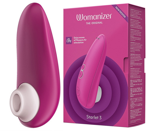 Компактный бесконтактный стимулятор клитора Womanizer Starlet 3 Pink