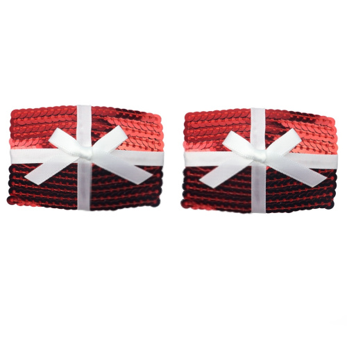 Пэстисы для груди Reusable Christmas Sequin Square Nipple Pasties