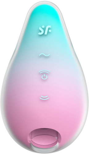 Вакуумно-волновой стимулятор с вибрацией Satisfyer Mermaid Vibes мятно-розовый фото 3