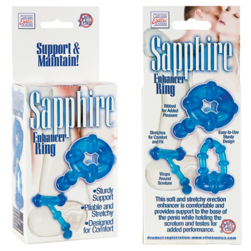 Сапфировое кольцо с петлей для мошонки Sapphire фото 4