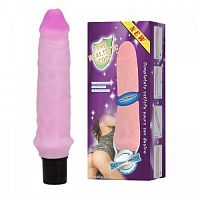 Розовый вибратор Realistic Cock