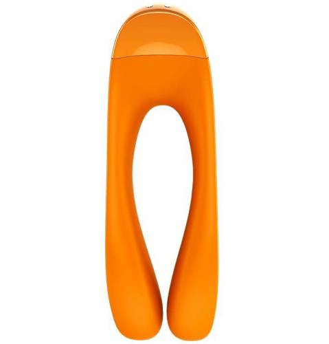 Универсальный перезаряжаемый вибростимулятор Satisfyer Candy Cane оранжевый фото 5