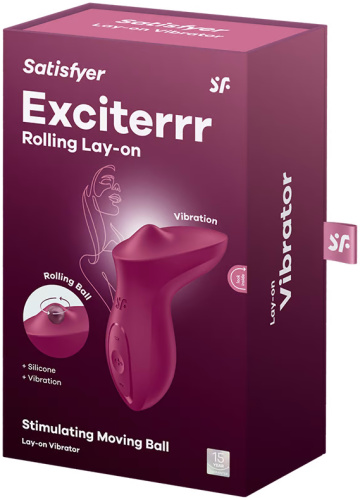 Клиторальный вибростимулятор Satisfyer Exciterrr бордовый фото 6