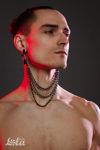 Зажимы на соски с тройной цепочкой Party Hard Uncensored фото 3