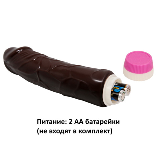 Реалистичный вибратор Любовник мулат 20 см фото 6