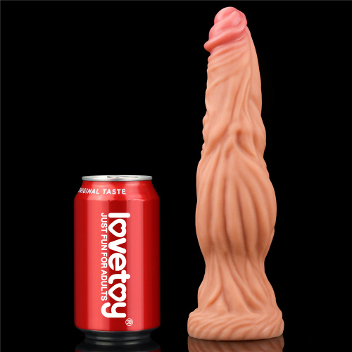 Фаллоимитатор с ярко выраженным рельефом Lovetoy Silicone Cock 25 см фото 2