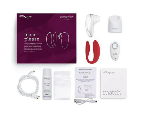 Набор We-vibe Match для пар + вакуумный стимулятор Starlet фото 5