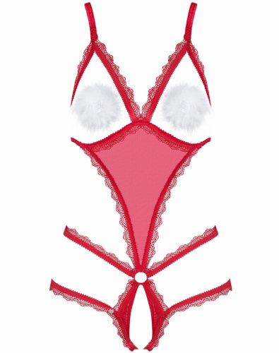 Откровенное боди с пушистыми пэстисами Merrynel L/XL фото 3