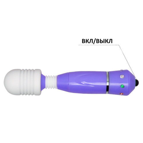 Массажёр Mini Rock с 2 насадками в комплекте фото 3