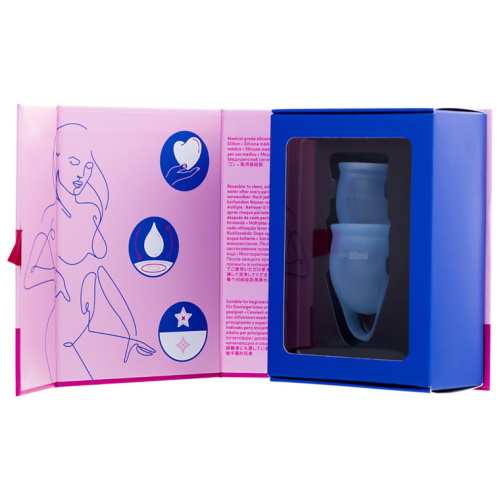 Набор менструальных чаш Satisfyer Feel Confident, синий фото 8