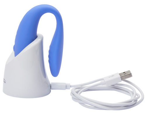 We-Vibe Match Вибромассажер голубой для пар с дистанционным пультом фото 14