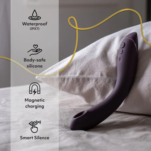 Вакуумный стимулятор точки G с вибрацией Womanizer OG бордовый фото 14