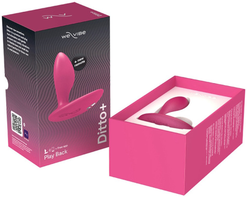 Анальная смарт-втулка с вибрацией We-Vibe Ditto Plus розовый фото 13