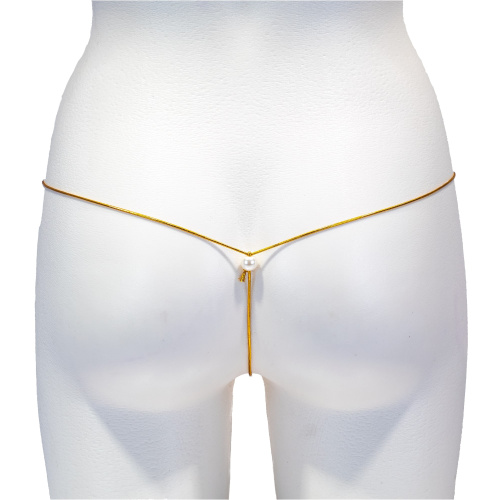 Стринги с бусинами Gold фото 3