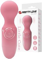 Компактный розовый вибромассажер Pretty Love Mini Stick