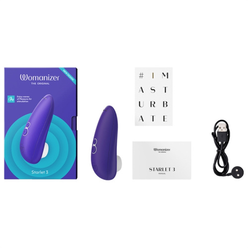 Компактный бесконтактный стимулятор клитора Womanizer Starlet 3 Indigo фото 9