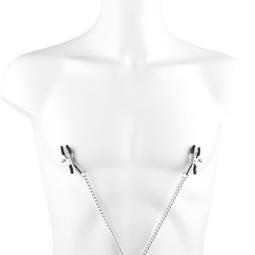 Металлическое эрекционное кольцо с зажимами на соски Satisfyer Nippelklemmen Mit Penisring фото 3