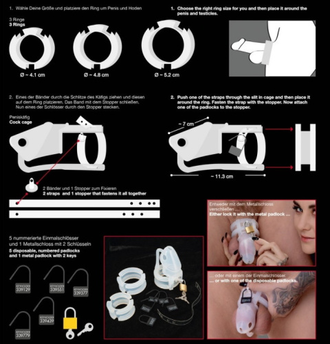 Прозрачный пояс верности из силикона PenisCage фото 8