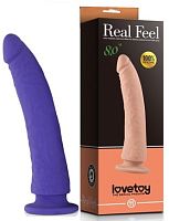 Фиолетовый фаллоимитатор Real Feel 20,3 см