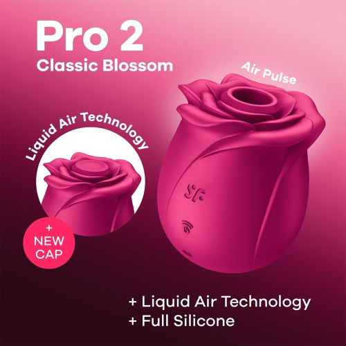 Вакуумно-волновой бесконтактный стимулятор Satisfyer Pro 2 Classic Blossom фото 2