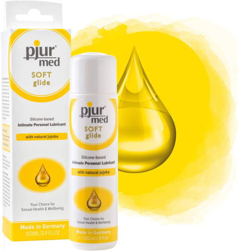 Силиконовый лубрикант с жожоба Pjur Med Soft glide 100 мл фото 3