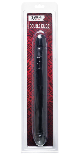 Двусторонний черный фаллоимитатор Black and Red Toyfa 31 см фото 4