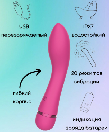 Перезаряжаемый вибратор для точки G Fantasy Whaley Pink фото 2