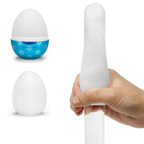 Мастурбатор яйцо Tenga Egg Snow Crystal с охлаждающим эффектом фото 3