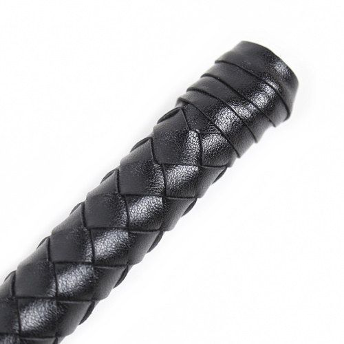 Плетеный черный кнут с хлыстами 115 см фото 2