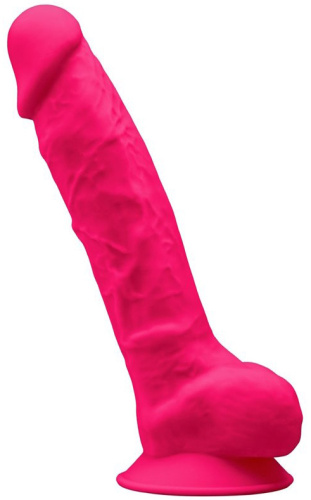 Фаллоимитатор с эффектом памяти SilexD Premium Dildo 23 см розовый фото 2