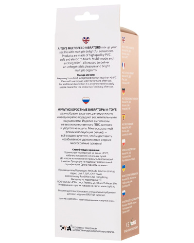 Реалистичный вибратор A-Toys Kron 21 см фото 4