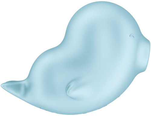 Вакуумно-волновой стимулятор с вибрацией Satisfyer Sassy Seal голубой фото 3