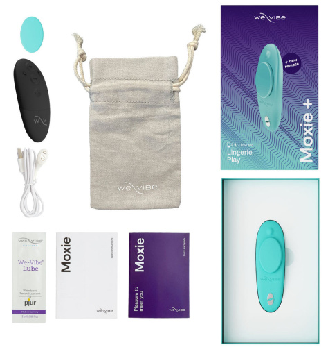 Смарт-вибростимулятор клитора We-Vibe Moxie Plus бирюзовый фото 11