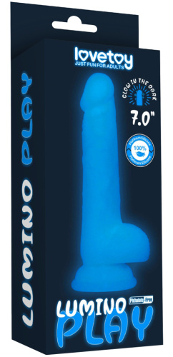 Светящийся в темноте фаллос на присоске Lumino Play Dildo 18 см фото 9