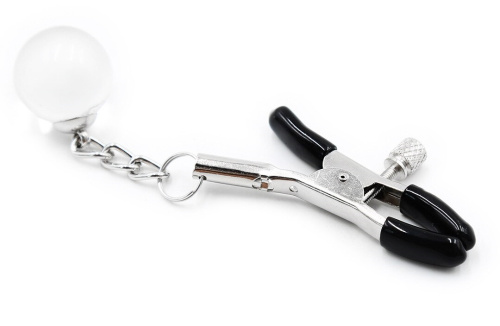 Зажимы для сосков с хрустальными бусинами фото 5