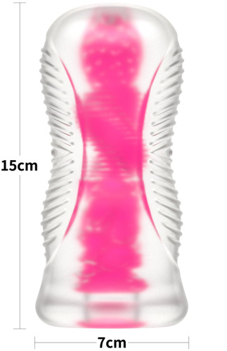 Светящийся в темноте мастурбатор Lumino Play Pink Glow Masturbator фото 16