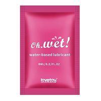 Смазка на водной основе Water-based Lube 6 мл, пробник