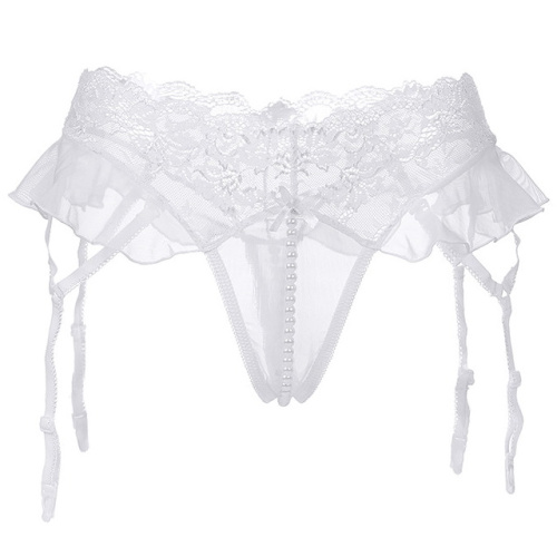 Трусики-пояс с жемчужной нитью Erolanta Adeline, белый 50-52 фото 6